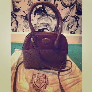 SISO Italian leather and suede cross-body bag